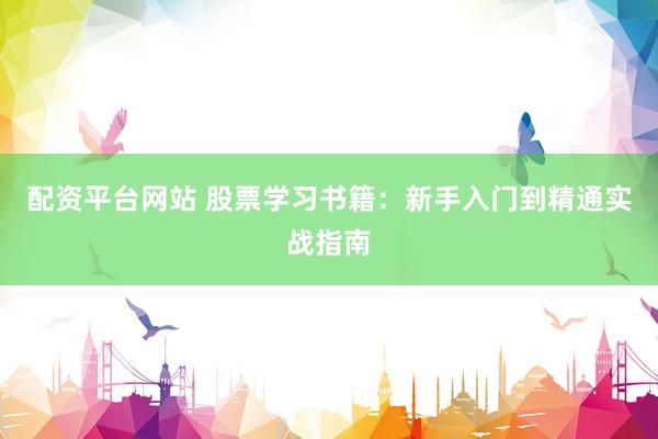 配资平台网站 股票学习书籍：新手入门到精通实战指南
