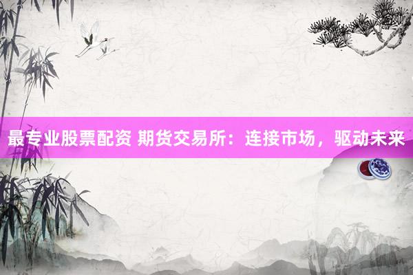 最专业股票配资 期货交易所：连接市场，驱动未来